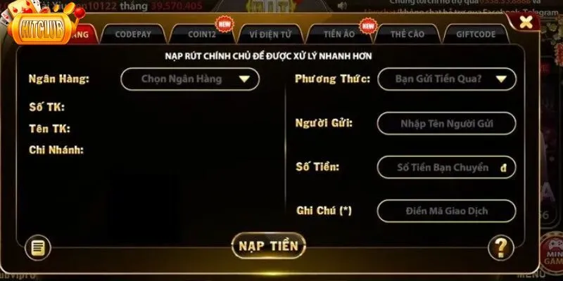 Lưu ý quan trọng để thanh toán tiền tại cổng game thành công